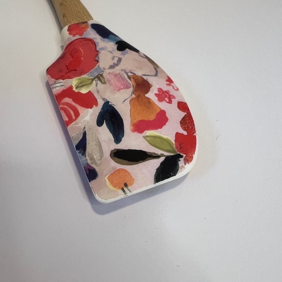 Anthropologie Luna Spatula Floral Wood Silicone Spatula - Picture 8 of 9